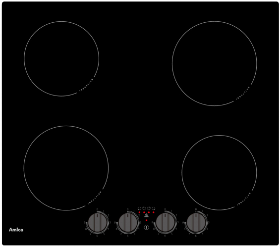 Table induction 4 foyers AIM3540