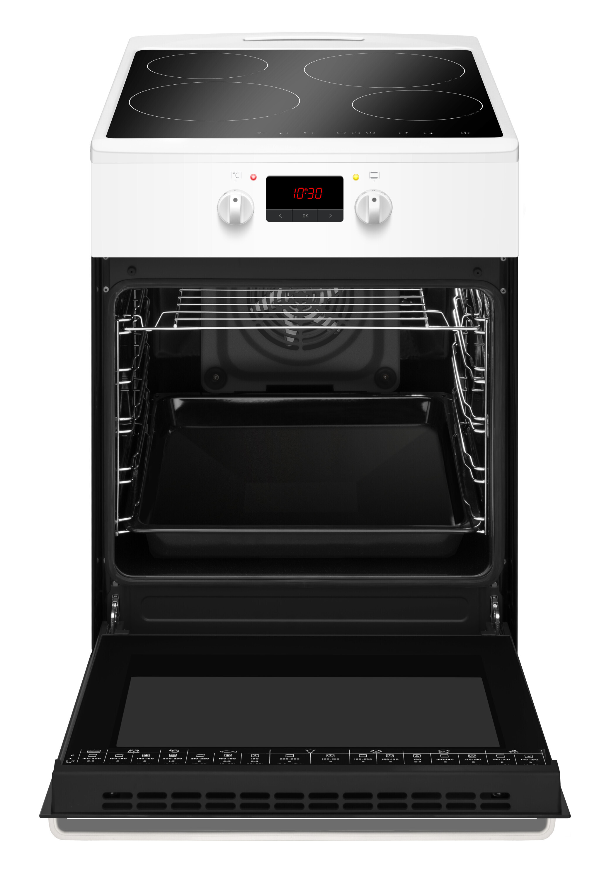 Freestanding induction cooker